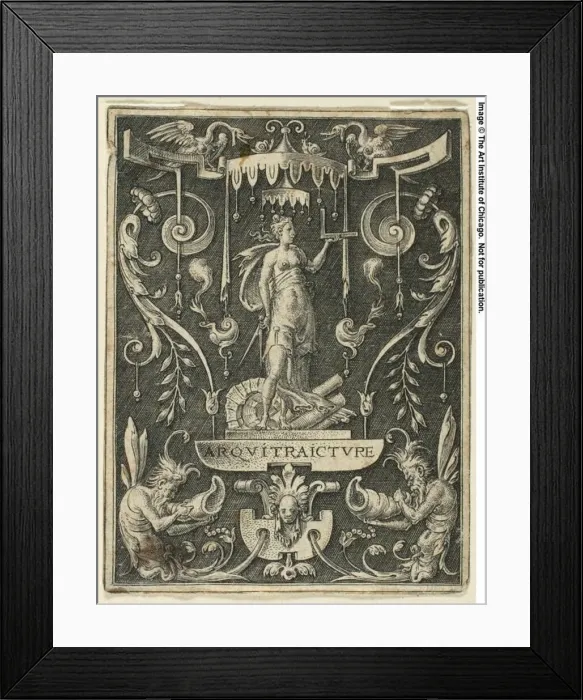 Framed Print : Architecture, n. d. Creator: Etienne Delaune Framed Print : Architecture, n. d. Creator: Etienne Delaune