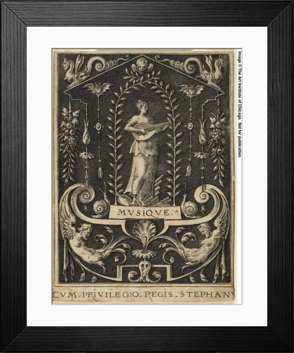 Framed Print : Music, n. d. Creator: Etienne Delaune Framed Print : Music, n. d. Creator: Etienne Delaune