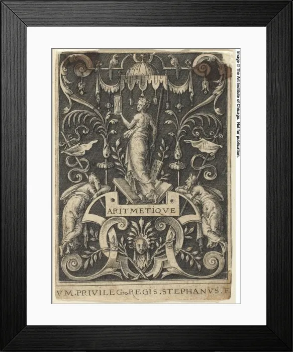 Framed Print : Arithmetic, n. d. Creator: Etienne Delaune Framed Print : Arithmetic, n. d. Creator: Etienne Delaune