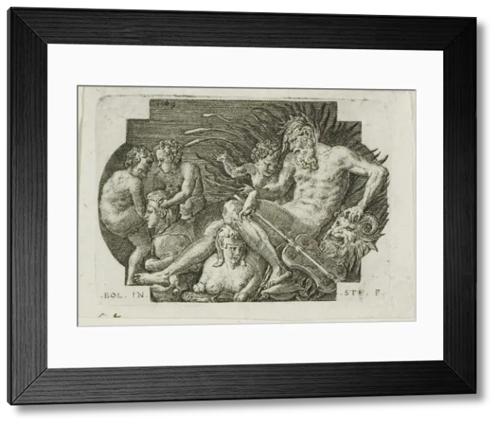 Framed Print : The River Nile, 1569. Creator: Etienne Delaune Framed Print : The River Nile, 1569. Creator: Etienne Delaune