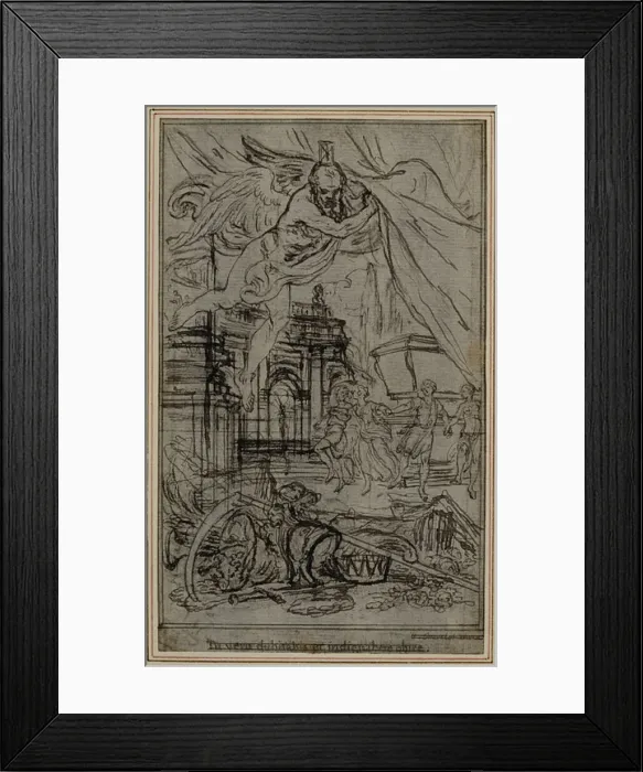 Framed Print : Study for the Vignette-Frontispiece of Lucretiuss De la Nature des Choses Framed Print : Study for the Vignette-Frontispiece of Lucretiuss De la Nature des Choses