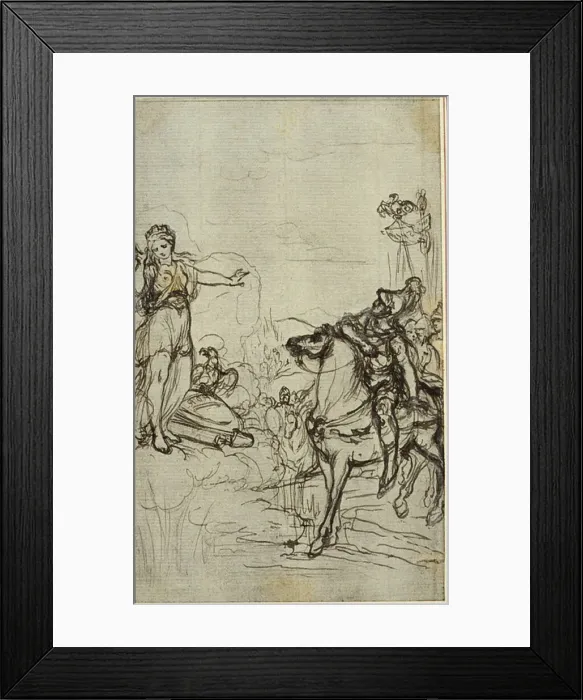 Framed Print : Study for Lucains La Pharsale, Canto I, c. 1766 Framed Print : Study for Lucains La Pharsale, Canto I, c. 1766