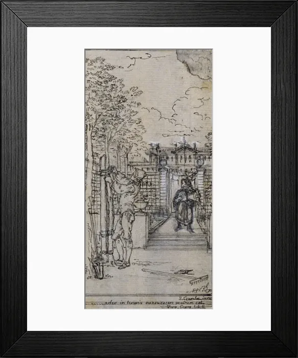 Framed Print : Study for Vignette-Frontispiece in Poncelets Principes Generaux pour Servir à Framed Print : Study for Vignette-Frontispiece in Poncelets Principes Generaux pour Servir à