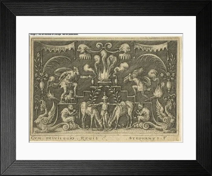 Framed Print : Abrahams Sacrifice, n. d. Creator: Etienne Delaune Framed Print : Abrahams Sacrifice, n. d. Creator: Etienne Delaune