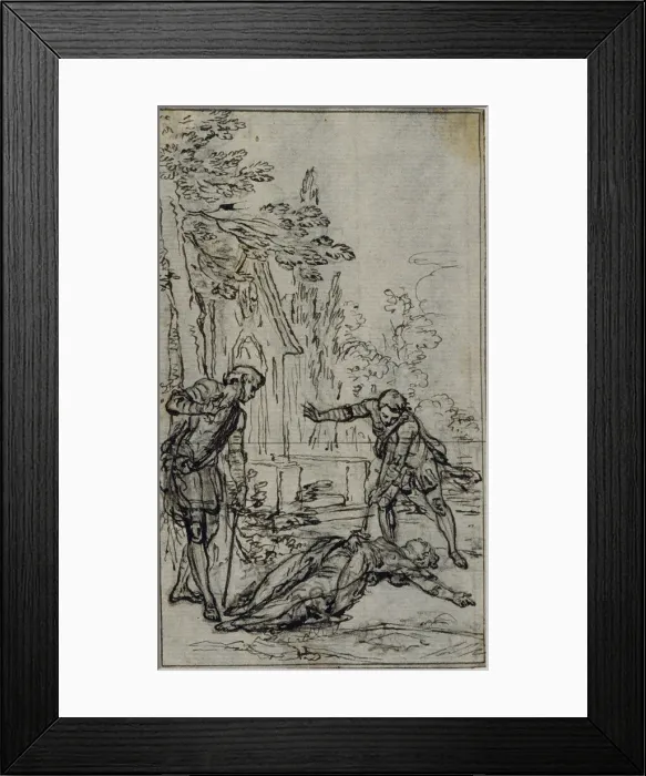 Framed Print : Study for Vignette in Voltaires La Pucelle d Orleans, c. 1762 Framed Print : Study for Vignette in Voltaires La Pucelle d Orleans, c. 1762