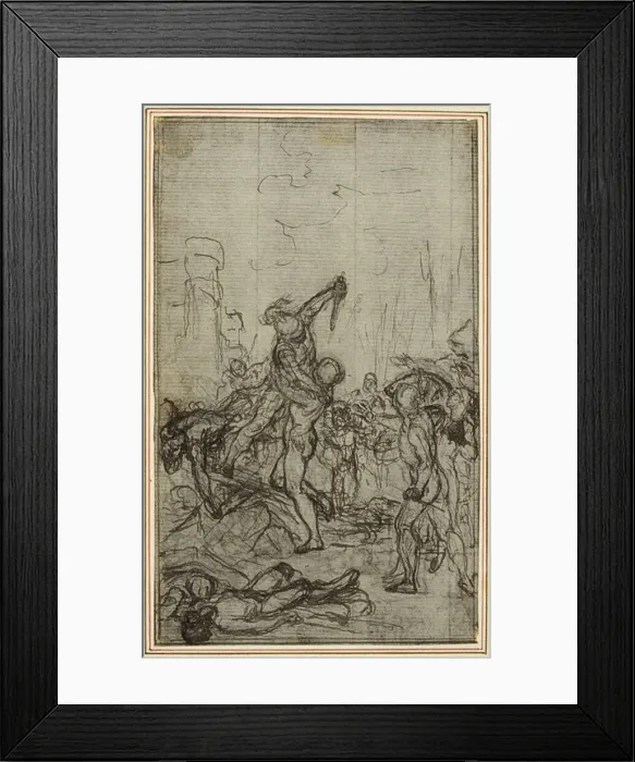 Framed Print : Study for Lucains La Pharsale, Canto IV, c. 1766 Framed Print : Study for Lucains La Pharsale, Canto IV, c. 1766