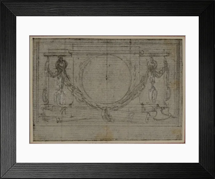 Framed Print : Study for En Tete Vignette in Tacitus Tibere Framed Print : Study for En Tete Vignette in Tacitus Tibere