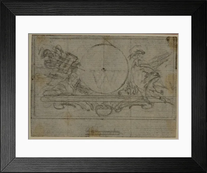 Framed Print : Study for En Tete Vignette in Tacitus Tibere Framed Print : Study for En Tete Vignette in Tacitus Tibere
