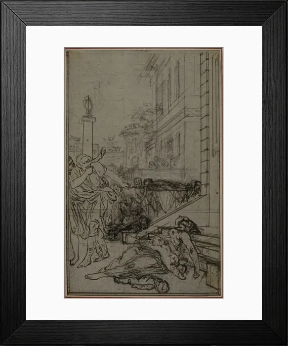 Framed Print : Study for the Vignette of Lucretiuss De la Nature des Choses, Vol Framed Print : Study for the Vignette of Lucretiuss De la Nature des Choses, Vol