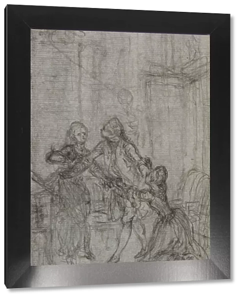 Study for Vignette-Frontispiece in Charles-Simon Favarts 'L Amitieà