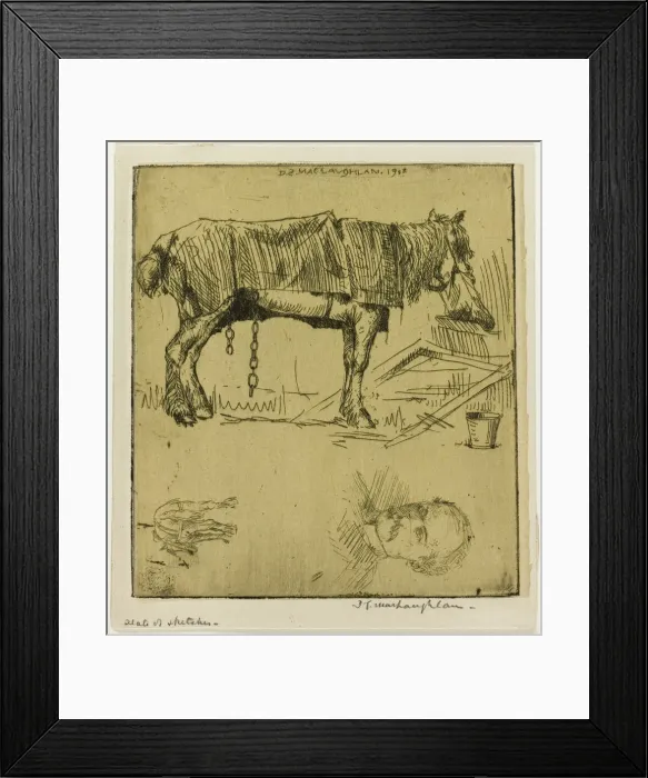 Framed Print : Plate of Sketches, 1902. Creator: Donald Shaw MacLaughlan Framed Print : Plate of Sketches, 1902. Creator: Donald Shaw MacLaughlan