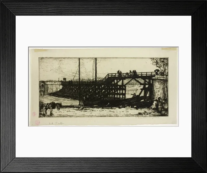 Framed Print : L Estacade, 1899. Creator: Donald Shaw MacLaughlan Framed Print : L Estacade, 1899. Creator: Donald Shaw MacLaughlan