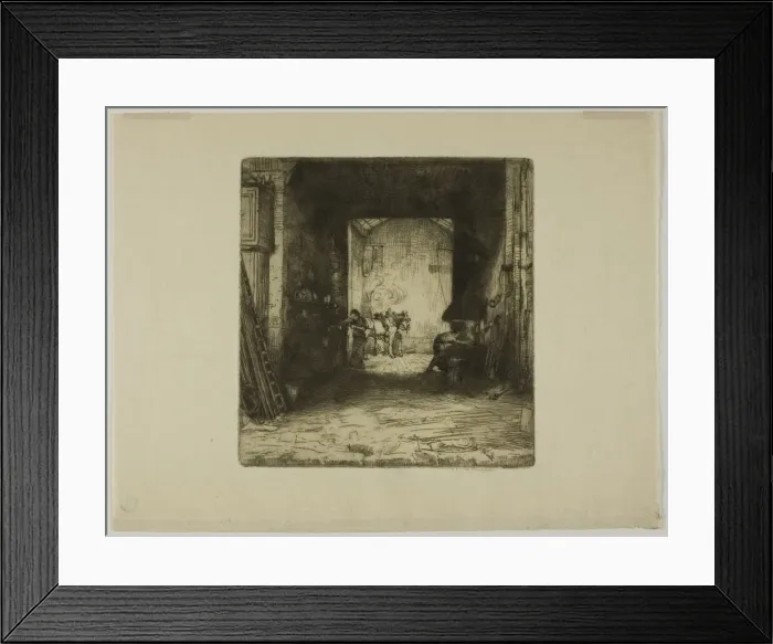 Framed Print : The Little Forge, 1902. Creator: Donald Shaw MacLaughlan Framed Print : The Little Forge, 1902. Creator: Donald Shaw MacLaughlan
