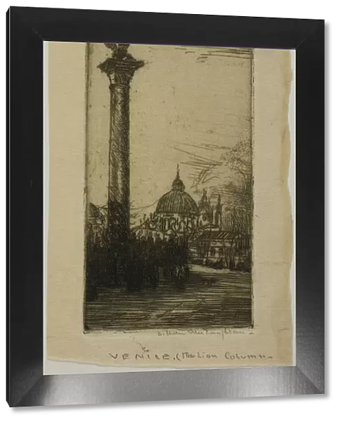 Lion Column, Venice, 1900. Creator: Donald Shaw MacLaughlan