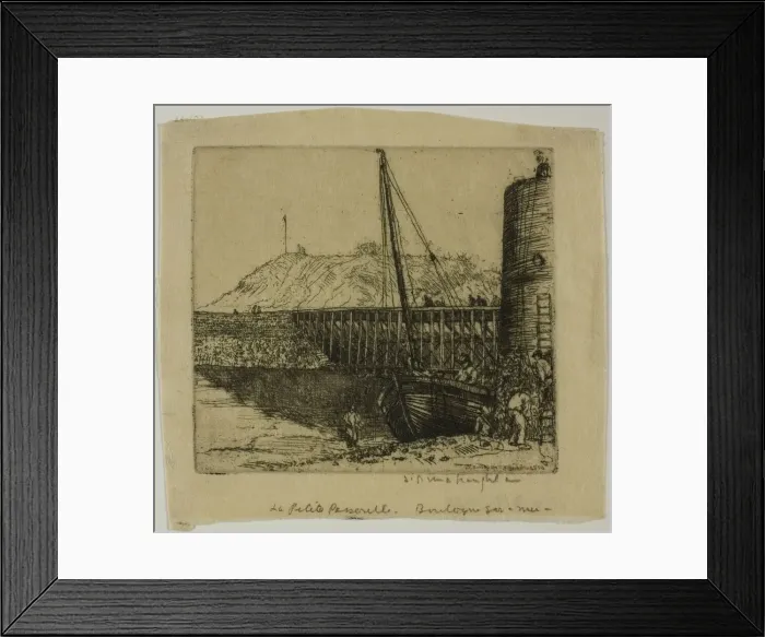 Framed Print : La Passerelle, Boulogne, 1902. Creator: Donald Shaw MacLaughlan Framed Print : La Passerelle, Boulogne, 1902. Creator: Donald Shaw MacLaughlan