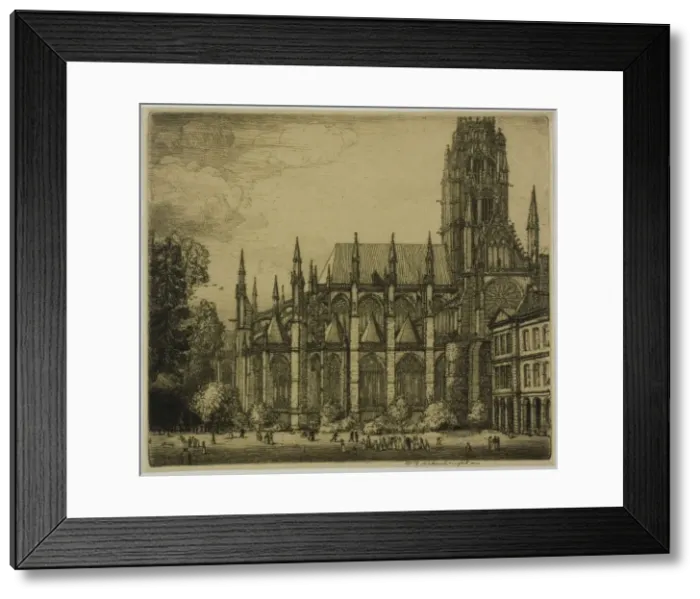 Framed Print : St. Ouen, Rouen, 1903. Creator: Donald Shaw MacLaughlan Framed Print : St. Ouen, Rouen, 1903. Creator: Donald Shaw MacLaughlan