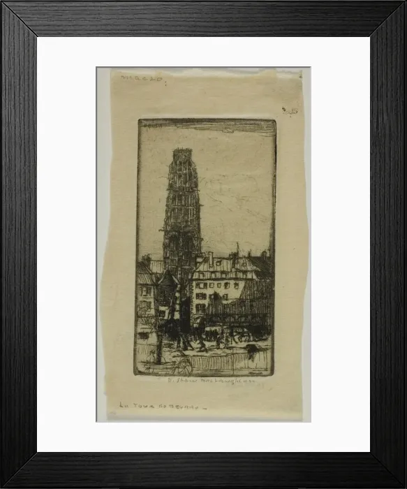 Framed Print : Tour de Beurre, Rouen, 1899. Creator: Donald Shaw MacLaughlan Framed Print : Tour de Beurre, Rouen, 1899. Creator: Donald Shaw MacLaughlan