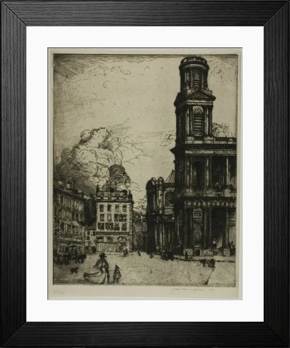 Framed Print : Saint Sulpice, Paris: La Grande Tour, 1900. Creator: Donald Shaw MacLaughlan Framed Print : Saint Sulpice, Paris: La Grande Tour, 1900. Creator: Donald Shaw MacLaughlan