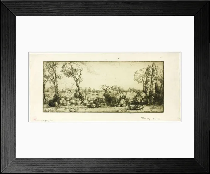 Framed Print : Landscape, Poigny, 1907. Creator: Donald Shaw MacLaughlan Framed Print : Landscape, Poigny, 1907. Creator: Donald Shaw MacLaughlan