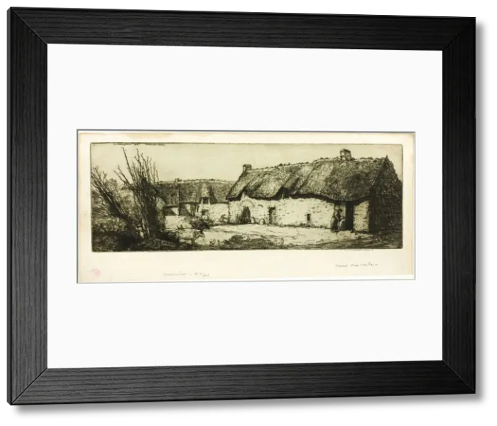 Framed Print : Ferme Aux Vaches, 1906. Creator: Donald Shaw MacLaughlan Framed Print : Ferme Aux Vaches, 1906. Creator: Donald Shaw MacLaughlan