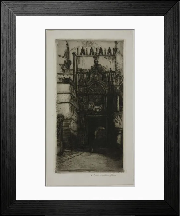 Framed Print : Portal of the Ducal Palace, Venice, 1899. Creator: Donald Shaw MacLaughlan Framed Print : Portal of the Ducal Palace, Venice, 1899. Creator: Donald Shaw MacLaughlan