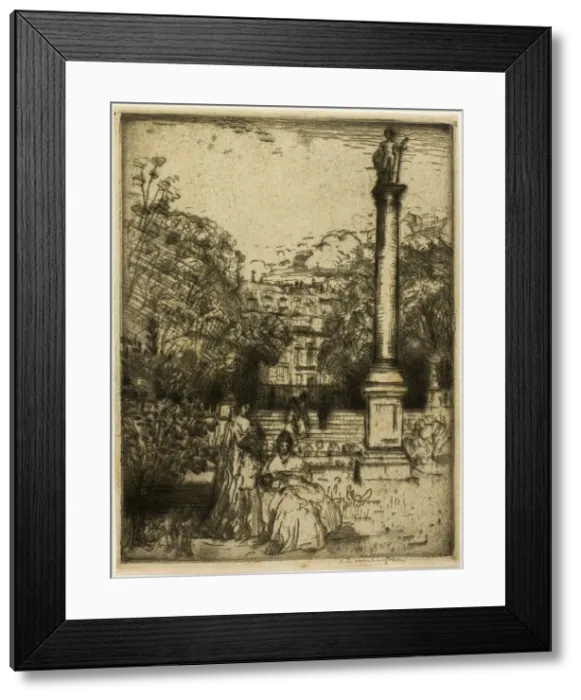 Framed Print : Luxembourg Column, Paris, 1900. Creator: Donald Shaw MacLaughlan Framed Print : Luxembourg Column, Paris, 1900. Creator: Donald Shaw MacLaughlan
