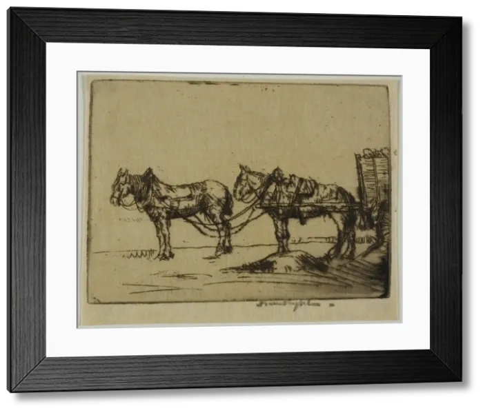 Framed Print : Two Horses, 1906. Creator: Donald Shaw MacLaughlan Framed Print : Two Horses, 1906. Creator: Donald Shaw MacLaughlan