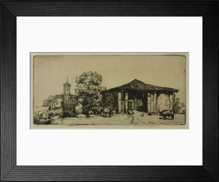 Framed Print : A Tuscan Farm, 1904. Creator: Donald Shaw MacLaughlan Framed Print : A Tuscan Farm, 1904. Creator: Donald Shaw MacLaughlan