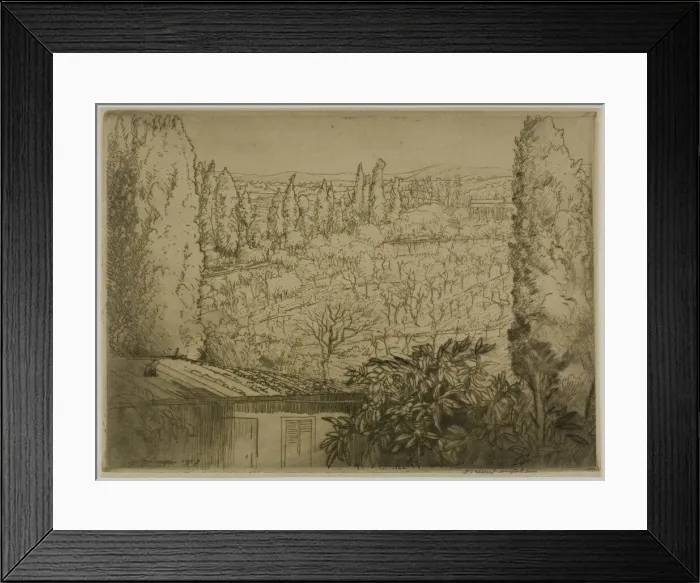 Framed Print : Tuscany, 1909. Creator: Donald Shaw MacLaughlan