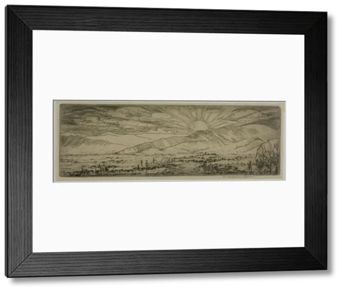 Framed Print : Val d Arno, 1909. Creator: Donald Shaw MacLaughlan Framed Print : Val d Arno, 1909. Creator: Donald Shaw MacLaughlan