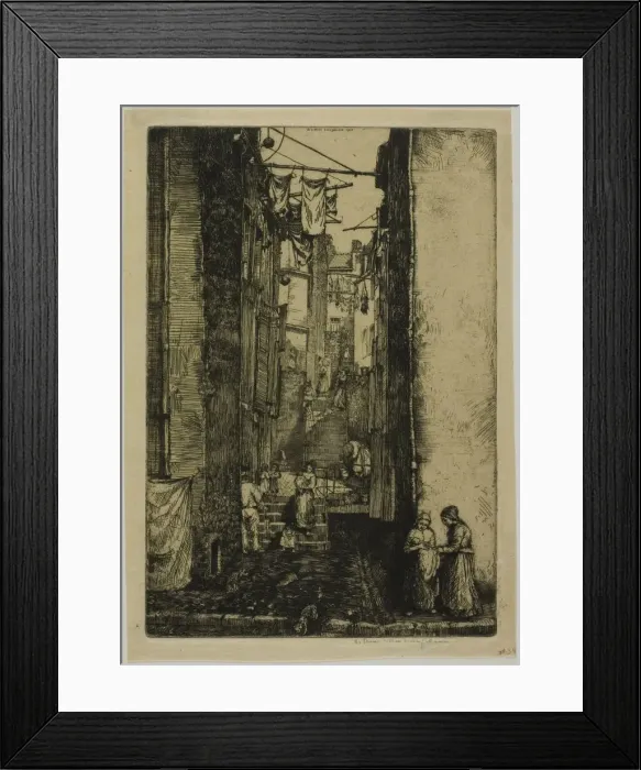 Framed Print : Ruelle du Pecheur, 1902. Creator: Donald Shaw MacLaughlan Framed Print : Ruelle du Pecheur, 1902. Creator: Donald Shaw MacLaughlan