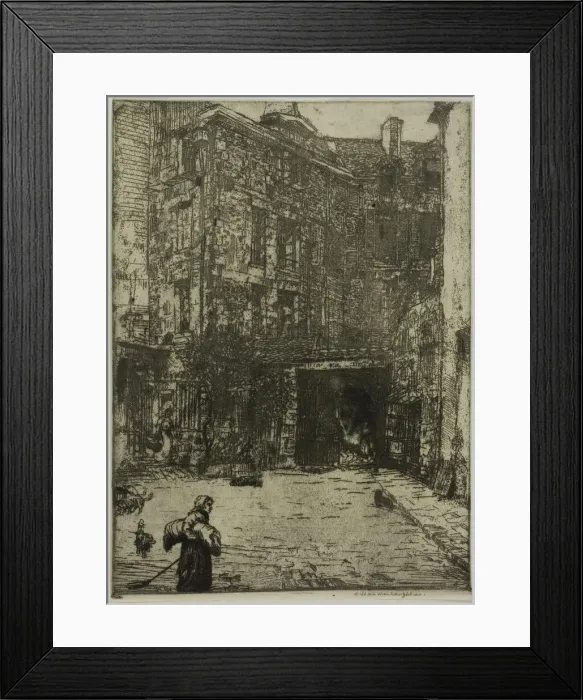 Framed Print : Cour de Commerce, Paris, 1900. Creator: Donald Shaw MacLaughlan Framed Print : Cour de Commerce, Paris, 1900. Creator: Donald Shaw MacLaughlan