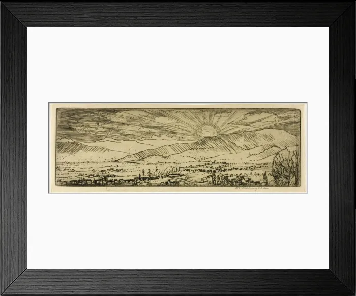 Framed Print : Val d Arno, 1909. Creator: Donald Shaw MacLaughlan Framed Print : Val d Arno, 1909. Creator: Donald Shaw MacLaughlan