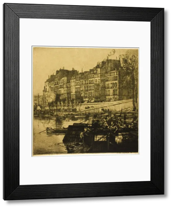 Framed Print : La Cite, Paris, 1907. Creator: Donald Shaw MacLaughlan Framed Print : La Cite, Paris, 1907. Creator: Donald Shaw MacLaughlan