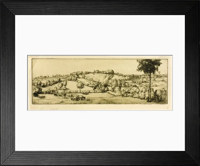 Framed Print : Landscape, Brittany, 1907. Creator: Donald Shaw MacLaughlan Framed Print : Landscape, Brittany, 1907. Creator: Donald Shaw MacLaughlan