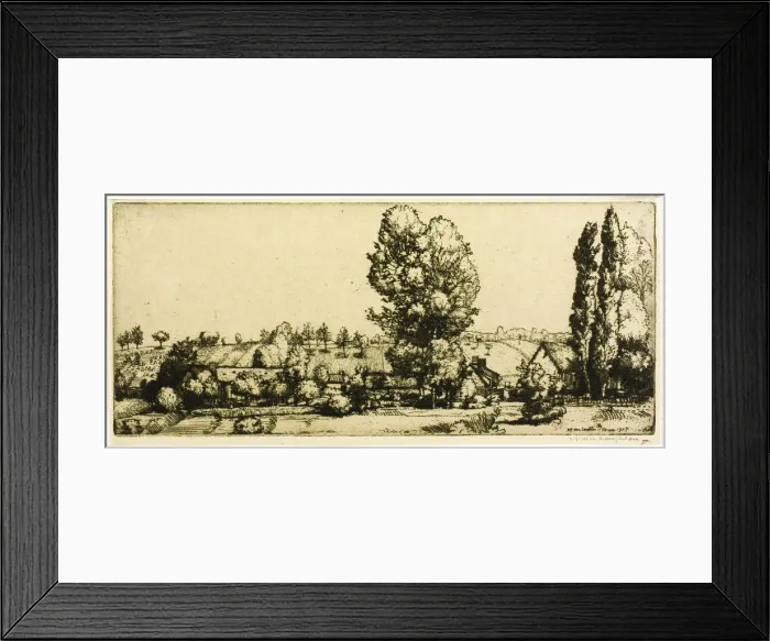 Framed Print : Landscape, Poigny, 1907. Creator: Donald Shaw MacLaughlan Framed Print : Landscape, Poigny, 1907. Creator: Donald Shaw MacLaughlan
