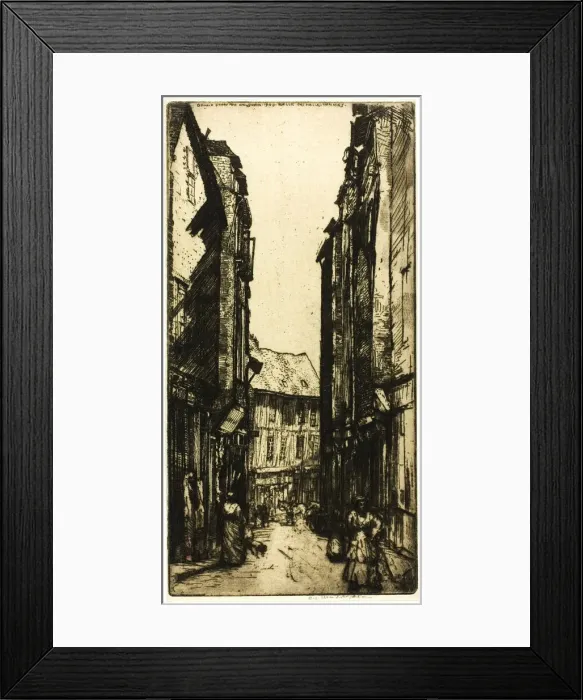 Framed Print : Ruelle des Halles, Vannes, Brittany, 1906. Creator: Donald Shaw MacLaughlan Framed Print : Ruelle des Halles, Vannes, Brittany, 1906. Creator: Donald Shaw MacLaughlan