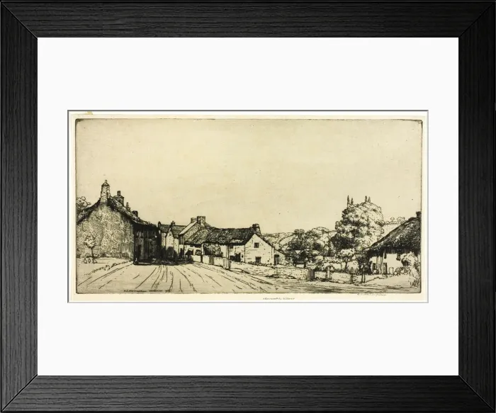 Framed Print : Devonshire Village, 1906. Creator: Donald Shaw MacLaughlan Framed Print : Devonshire Village, 1906. Creator: Donald Shaw MacLaughlan