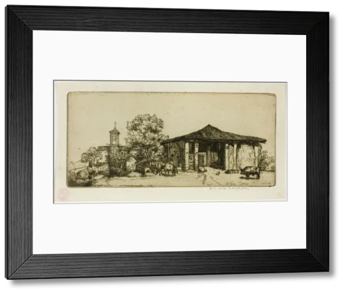Framed Print : A Tuscan Farm, 1904. Creator: Donald Shaw MacLaughlan Framed Print : A Tuscan Farm, 1904. Creator: Donald Shaw MacLaughlan