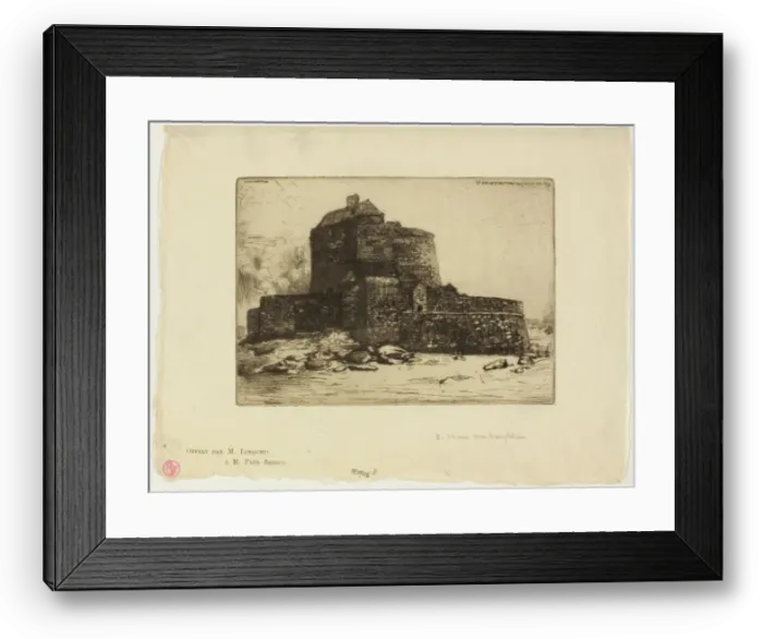 Framed Print : Old Fort at Ambleteuse, 1902. Creator: Donald Shaw MacLaughlan Framed Print : Old Fort at Ambleteuse, 1902. Creator: Donald Shaw MacLaughlan
