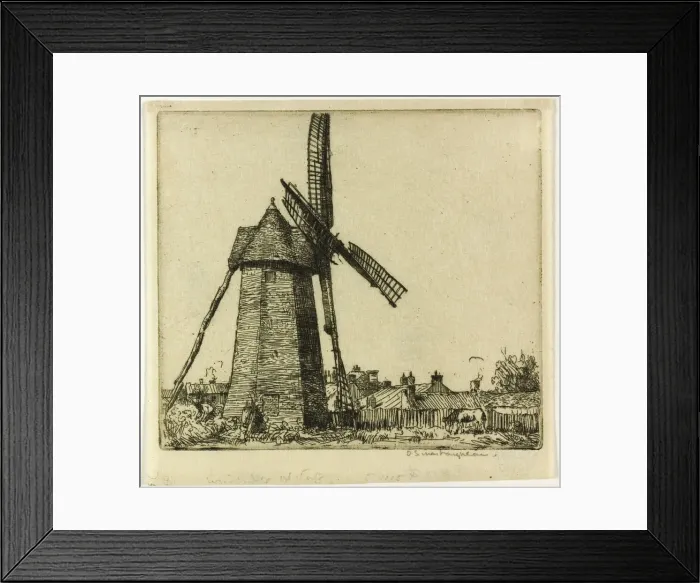 Framed Print : The Windmill, 1902. Creator: Donald Shaw MacLaughlan Framed Print : The Windmill, 1902. Creator: Donald Shaw MacLaughlan