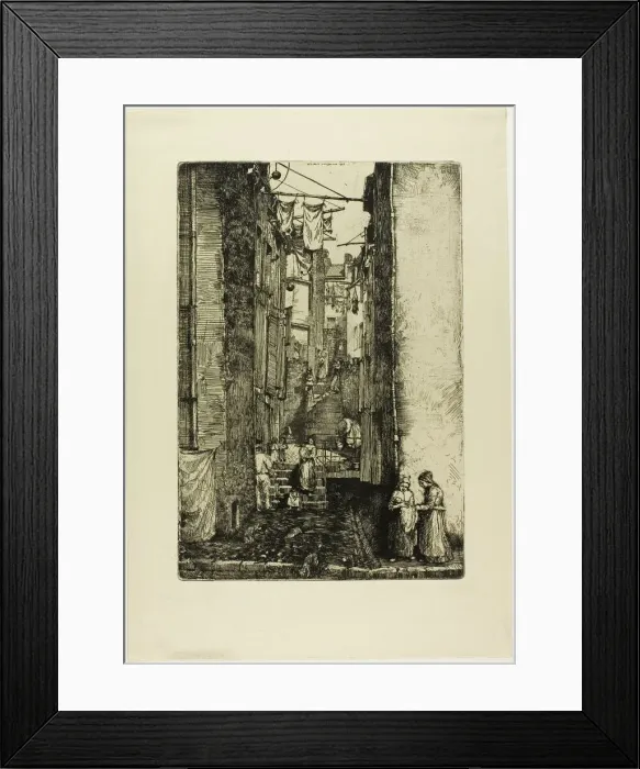 Framed Print : Ruelle du Pecheur, 1902. Creator: Donald Shaw MacLaughlan Framed Print : Ruelle du Pecheur, 1902. Creator: Donald Shaw MacLaughlan