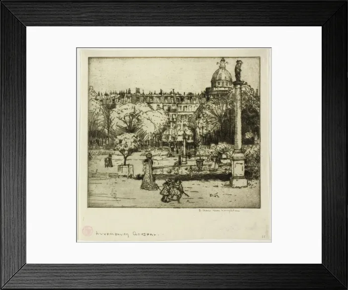 Framed Print : Luxembourg Gardens, Paris, 1900. Creator: Donald Shaw MacLaughlan Framed Print : Luxembourg Gardens, Paris, 1900. Creator: Donald Shaw MacLaughlan