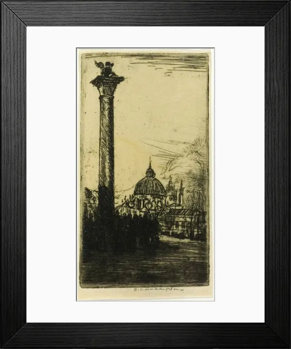 Framed Print : Lion Column, Venice, 1899. Creator: Donald Shaw MacLaughlan Framed Print : Lion Column, Venice, 1899. Creator: Donald Shaw MacLaughlan