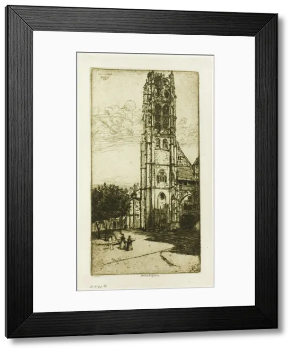 Framed Print : Tour St. Laurent, Rouen, 1899. Creator: Donald Shaw MacLaughlan Framed Print : Tour St. Laurent, Rouen, 1899. Creator: Donald Shaw MacLaughlan