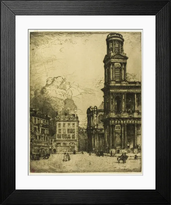 Framed Print : Saint Sulpice, Paris: La Grande Tour, 1900. Creator: Donald Shaw MacLaughlan Framed Print : Saint Sulpice, Paris: La Grande Tour, 1900. Creator: Donald Shaw MacLaughlan