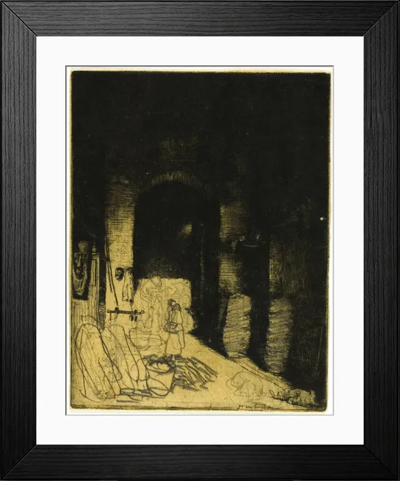 Framed Print : Interior of Charcoal Shop, Florence, 1905. Creator: Donald Shaw MacLaughlan Framed Print : Interior of Charcoal Shop, Florence, 1905. Creator: Donald Shaw MacLaughlan
