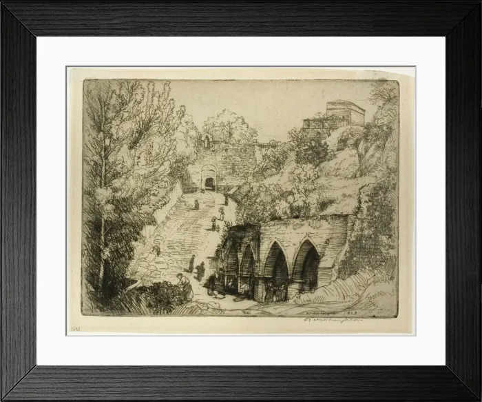 Framed Print : The Fountains, 1909. Creator: Donald Shaw MacLaughlan Framed Print : The Fountains, 1909. Creator: Donald Shaw MacLaughlan
