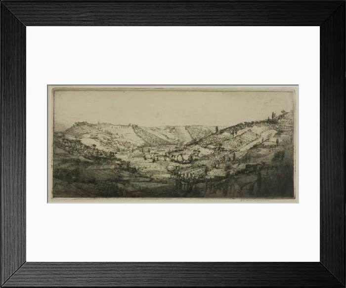 Framed Print : Val d Ema, 1909. Creator: Donald Shaw MacLaughlan Framed Print : Val d Ema, 1909. Creator: Donald Shaw MacLaughlan