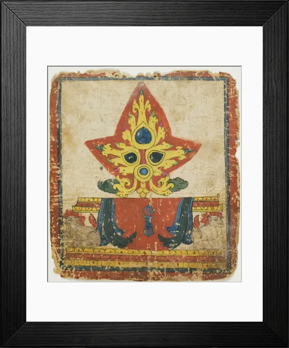 Framed Print : Image from a Set of Initiation Cards (Tsakali), 14th / 15th century. Creator: Unknown Framed Print : Image from a Set of Initiation Cards (Tsakali), 14th / 15th century. Creator: Unknown